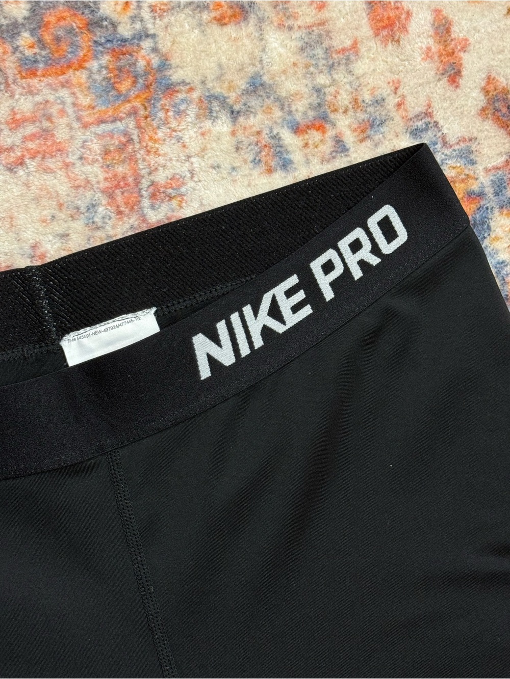 Nike Pro Compression Shorts Black Size Large Athletic Workout - Picture 3 of 6